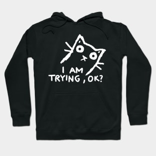 I am trying, ok? Hoodie